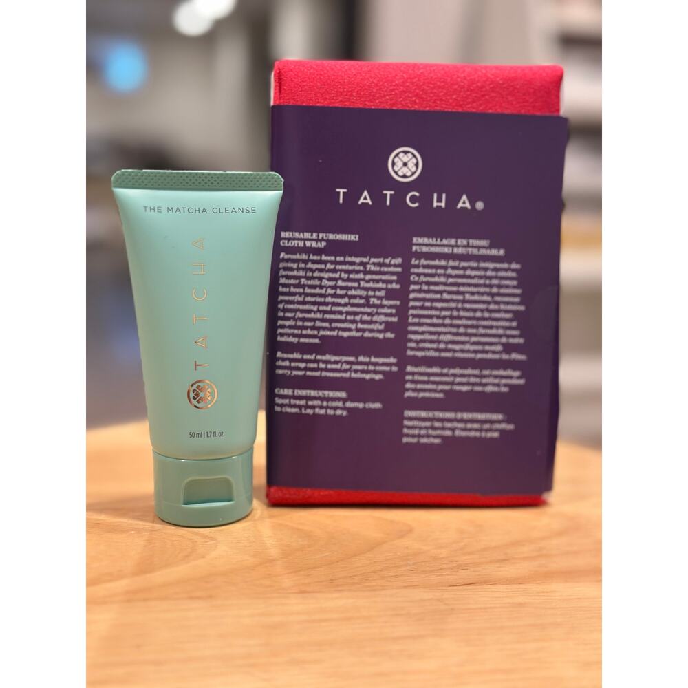 Tatcha Cleanser and Towel